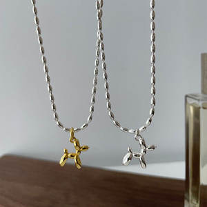 Collier à boucle universelle en argent pur S925, version coréenne, à faire soi-même, pendentif en forme de grain de café, design de niche, pendentif empilable tendance - Product Image 2