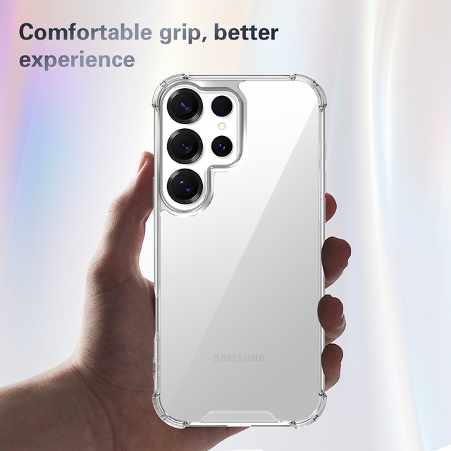 For Samsung S26 New Plain Transparent Shockproof Phone Case TPU PC Protective Phone Case Cover for Samsung Galaxy S26 25 Ultra
