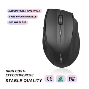 <b>Computer</b> Mouse 5 Adjustable Dpi 800/1200/1600/2400 6 Buttons Wireless Optical with Usb Nano 2.4g Portable Ergonomic Wireless - Product Image 1