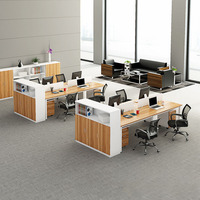 Mobilier de bureau bureau Table de travail moderne et modulaire 2/4/6/8 places pour personnel