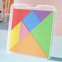 Papan Puzzle Jigsaw Aktivitas Pembelajaran Pola Bentuk Kayu Mainan Puzzle Balok Tangram Alat Bantu Intelektual Pengajaran Pendidikan Dini
