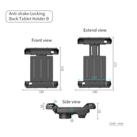 Support de tablette antivol en nylon renforcé VINmounts, robuste, noir, compatible avec plusieurs appareils, pour entrepôts, véhicules, iPad