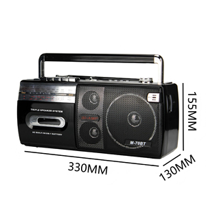 Reproductor de Casetes Retro Personalizado, Radio AM FM SW, Ranura USB TF, Boombox Recargable para Camping, Regalo - Product Image 2