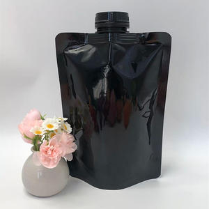 1L 2L PE Matte Black Plastic Packaging Stand Up Pouch Leak proof <b>Bag</b> Spout Pouch With <b>Big</b> Screw Cap For Chemical Liquid - Product Image 4
