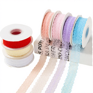 ริบบิ้นลูกไม้สไตล์เกาหลี DIY ขนาด 3 ซม. เป็นมิตรกับสิ่งแวดล้อม ยาว 25 หลา สำหรับห่อดอกไม้ บรรจุภัณฑ์ วัสดุโพลีเอสเตอร์ ตัดได้ ใช้สำหรับทำขนมเค้ก ฮาโนก้า - Product Image 4