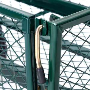 Nouveau chariot utilitaire de brouette de chariot de jardin vert en métal de maille résistante - Product Image 6