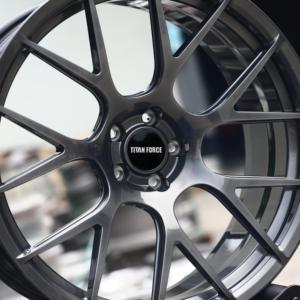 Rines TITAN FORCE 19x8.5 19x9.5 pulgadas 5x120 5x112 Rines forjados negros compatibles con <span class=keywords><strong>BMW</strong></span> M3 F80 X3 E83 Serie 3 <span class=keywords><strong>E46</strong></span> F30 Serie 5 E60 - Product Image 5