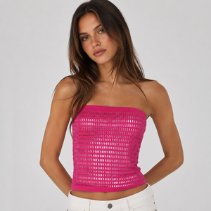 Sparkly Rhinestone Tube <b>Top</b> Sleeveless <b>Crop</b> <b>Top</b> Clubwear Party Wholesale - Product Image 5