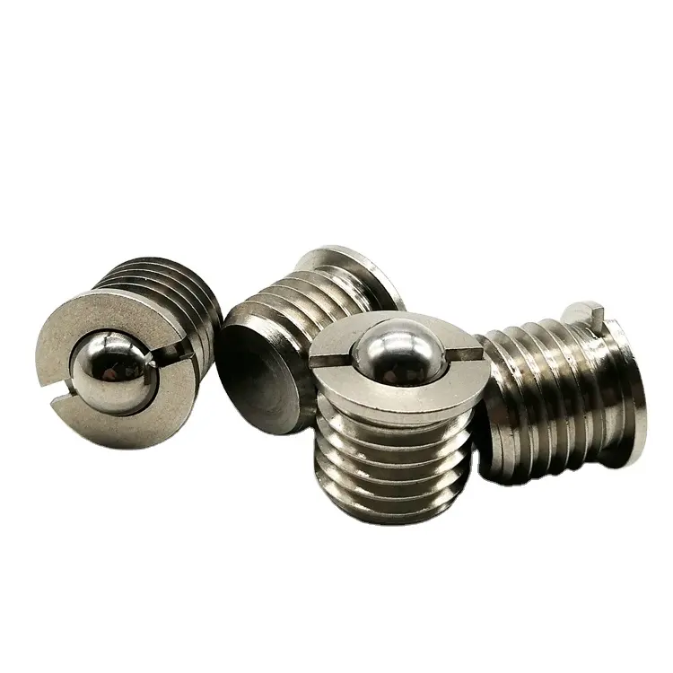 Hot sale high quality Stainless steel Spring Set Screw Ball Plunger with flanges