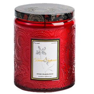 Scented Candles Cylinder Large Capacity Floral Plant Scent Holiday Gift Luxurious Style - Product Image 3