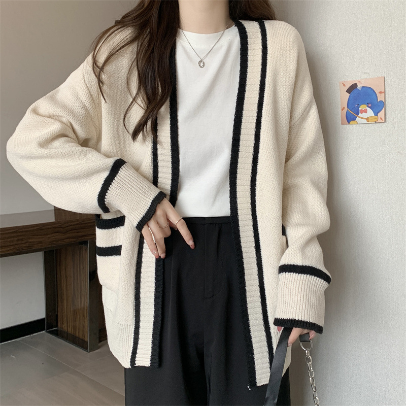 Korean Coat Sweater Women's Cardigan Women Long Knitted