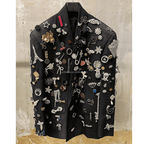 Diseño <span class=keywords><strong>de</strong></span> abalorios desgastados con punta extra redonda, Efecto desgastado, zapatos <span class=keywords><strong>de</strong></span> moda para hombre, <span class=keywords><strong>botas</strong></span> <span class=keywords><strong>de</strong></span> seguridad, botín con cordones Hummer CON ABALORIOS - Product Image 6