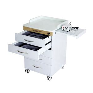 موضة جديدة ، أثاث منزلي للعيادة غير القابل للصدأ ، خزانة طاولة متنقلة ، خزانة براز درج أسنان - Product Image 3