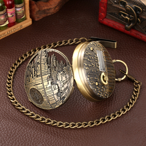 Nouvelle montre de poche musicale steampunk sur le thème des films de guerre américains avec boîte à musique et <span class=keywords><strong>horloge</strong></span> pour cadeaux d'enfants - Product Image 5
