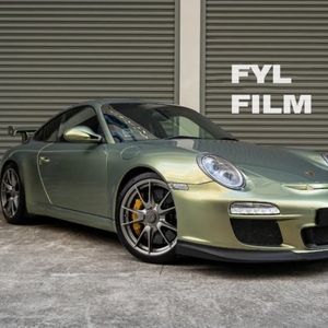 <span class=keywords><strong>Film</strong></span> Vinyle Métallique Auto-Adhésif FYL PET à Changement de Couleur Vert Bambou Urbain pour Voiture, Rouleau Amovible avec <span class=keywords><strong>Film</strong></span> Anti-Bulles - Product Image 2