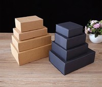 Boîte à tiroir en kraft pour emballage cadeau |   Boîte en papier coulissante personnalisée avec ruban pour la vente au détail et les marques