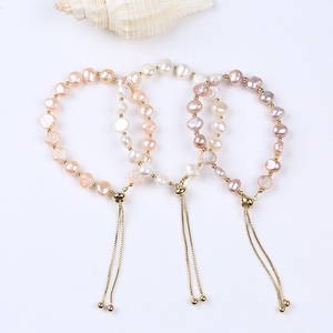 Vòng tay ngọc trai nước ngọt tự nhiên hình dáng Baroque sang trọng bán buôn dành cho nữ - Product Image 2