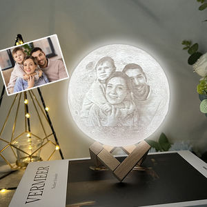 16 colores 3D impresión Luna luz de noche Control táctil remoto personalizado LED Luna luz 10-20CM <span class=keywords><strong>foto</strong></span>/texto lámpara de Luna <span class=keywords><strong>personalizada</strong></span> - Product Image 3