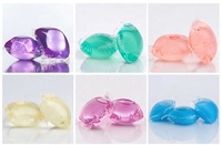 Capsules liquides de détergent à lessive en forme de goutte/Olive/Lotus à 3 chambres pour vêtements, personnalisation de la couleur, du parfum et de l'emballage