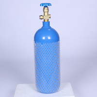 Cylindre d'oxygène sans soudure 150 bars 200 bars avec valve personnalisée et surface thermolaquée
