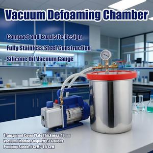 Résine époxy de qualité professionnelle en gros, pour chambre de dégazage sous vide, pompe à vide basse pression, seau de défoaming, laboratoire - Product Image 2