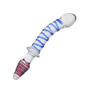 Fabrik handgemachte lustige transparente Kristall Sexspielzeug Glas <span class=keywords><strong>Dildo</strong></span> Frauen <span class=keywords><strong>Anal</strong></span> Plugs - Product Image 1