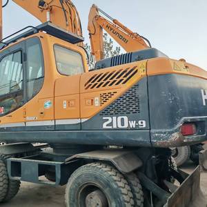 Meilleure excavatrice hydraulique sur roues d'occasion HYUNDAI 210W-9 de 21 tonnes, en bon état, excavatrice d'occasion R210W 210W-7 à vendre - Product Image 3