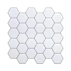 spiegel tegel muur sticker hexagon Suppliers-Zelfklevende Groothandel Montage Hexagon 3d Behang Acryl Spiegel Muur Sticker Voor Home Decoratie