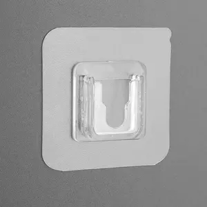 Ganchos Adhesivos de Doble Cara, Impermeables, Fuertes y Transparentes, con Ventosa, para Colgar en la Pared, Organizador de Almacenamiento, Utensilios de Cocina - Product Image 2
