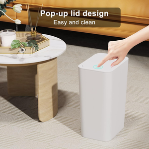 Thùng rác <span class=keywords><strong>mini</strong></span> sáng tạo bằng nhựa dung tích lớn có nắp đậy cho phòng ngủ và phòng khách - Product Image 4