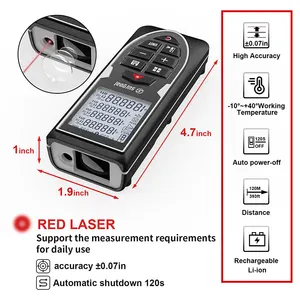 Distancemètre laser numérique 70M Compteur de mesure de charge USB portable