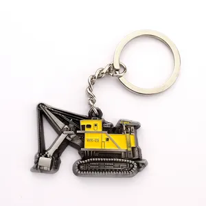 Exquisite 3D custom made design metal mining equipment toy key holder