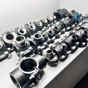 ชลประทาน KEXING PN16 PN10น้ำประปาชลประทาน HDPE PP อุปกรณ์การบีบอัดคู่มีเพศสัมพันธ์อานยึดพลาสติก - Product Image 3