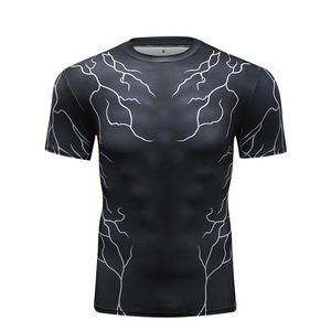 เสื้อผ้าใส่ออกกำลังกายสำหรับผู้ชาย<span class=keywords><strong>โค</strong></span>ดี้ลุนดัมรินพิมพ์ลาย3D 220กรัมเสื้อกีฬาถักสไตล์สปอร์ตสำหรับ Jiu Jitsu และชกมวย - Product Image 5