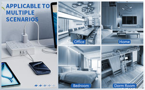 Carte d'alimentation australienne Smart 4AC 2Type-C 1USB-A 20W pour bureau, maison et hôtel - Product Image 5