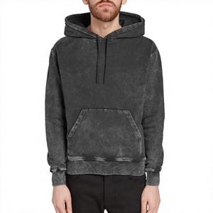 Vente en gros Taux Style Blanc Poids lourd Regular Fit Garder au chaud French Terry Solid Black 100% Cotton High Quality Men's Sweater - Product Image 4