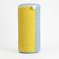 Sac de lavage pour chaussures en tissu durable avec fermeture éclair bleue - Matière polyester jaune pour tous types de chaussures