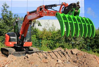 NM400 HG785D Root Rake For 10 20 30t Excavator Land Clearing