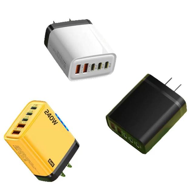 240W GaN Fast Charger 5-Port (3PD+2QC) USB C Wall Charger for Laptop/Phone/Tablet Fast Charging PD3.1 OEM/ODM Available