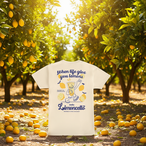 Camiseta Limoncello color crema con diseño gráfico de limón - Product Image 3