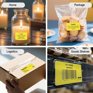 Rouleau d'étiquettes continu jaunes compatibles 62MM x 15.24M DK-22606 DK2606 pour imprimante brother QL - Product Image 4