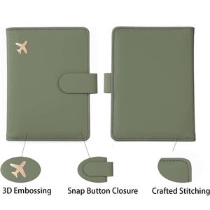 Fashion Portable United States Eagle Emblem RFID Passport Wholesale Travel Passport <b>Wallet</b> Synthetic PU Leather Passport <b>Holder</b> - Product Image 2