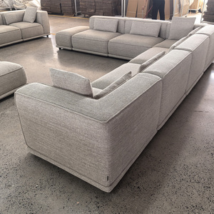 Canapé d'angle moderne en tissu haut de gamme en forme de L pour salon, ensemble de canapés modulaires modernes - Product Image 3