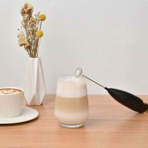 Electric Milk Frother Handheld <b>Battery</b> Operated Electric Whisk Beater Foam Maker for Coffee Latte Cappuccino - Product Image 4