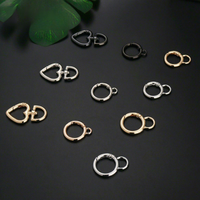 En gros : Porte-clés en forme de cœur, Anneau à ressort, Anneau ouvert, Anneau métallique en forme de 8, Boucle à ressort, Boucle de sac en alliage de zinc, Accessoires