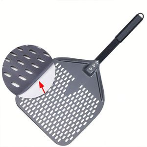 Pelle à <span class=keywords><strong>pizza</strong></span> rectangulaire 12 x 14 pouces au meilleur prix, pelle à retourner la <span class=keywords><strong>pizza</strong></span> professionnelle en aluminium anodisé - Product Image 2