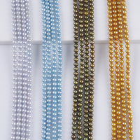 Perles d'eau douce naturelles de forme ronde Akoya 4-4,5 mm pour la fabrication de bijoux