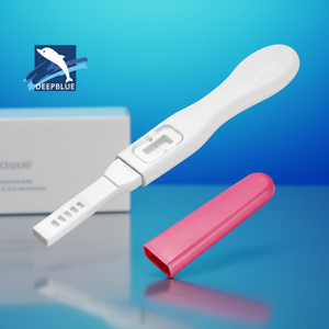 DEEPBLUE Test de <span class=keywords><strong>grossesse</strong></span> urinaire HCG Midstream, certifié CE, manuel, une étape, précision de 99,5 %, utilisation à domicile, garantie 3 ans - Product Image 1