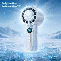 Ventilateur portable de refroidissement par glace 3000 mAh rechargeable par USB, mini-ventilateur à compression froide semi-conductrice