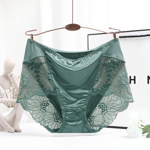 Braguitas <span class=keywords><strong>de</strong></span> Encaje Sexy para Mujer, Braguitas Sin Costuras <span class=keywords><strong>de</strong></span> Talla Grande, Ropa Interior Sexy para Mujer, Braguitas Cortas <span class=keywords><strong>de</strong></span> Algodón Transparentes para Mujer - Product Image 2